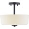 Progress Lighting Tobin Collection Two-Light 12-1/4" Semi-Flush Convertible P350137-031 - alternate 2